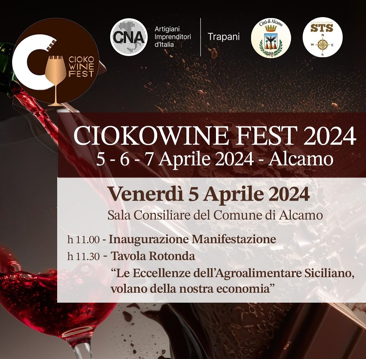 Alcamo. Ciokowine Fest 2024, dal 5 al 7 aprile Alqamah